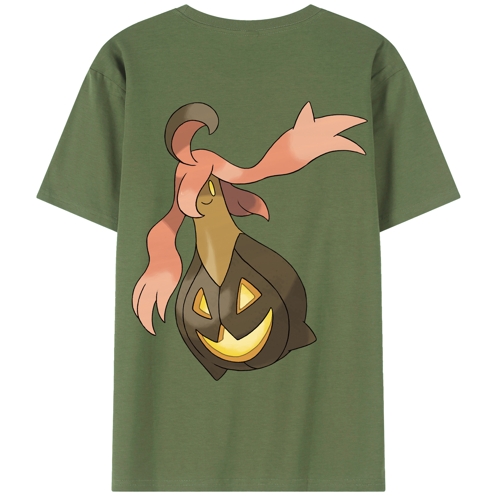 （画像用） ポケットモンスター Pokémon 綿100％ メンズ半袖Tシャツ（バックプリント） 通気性